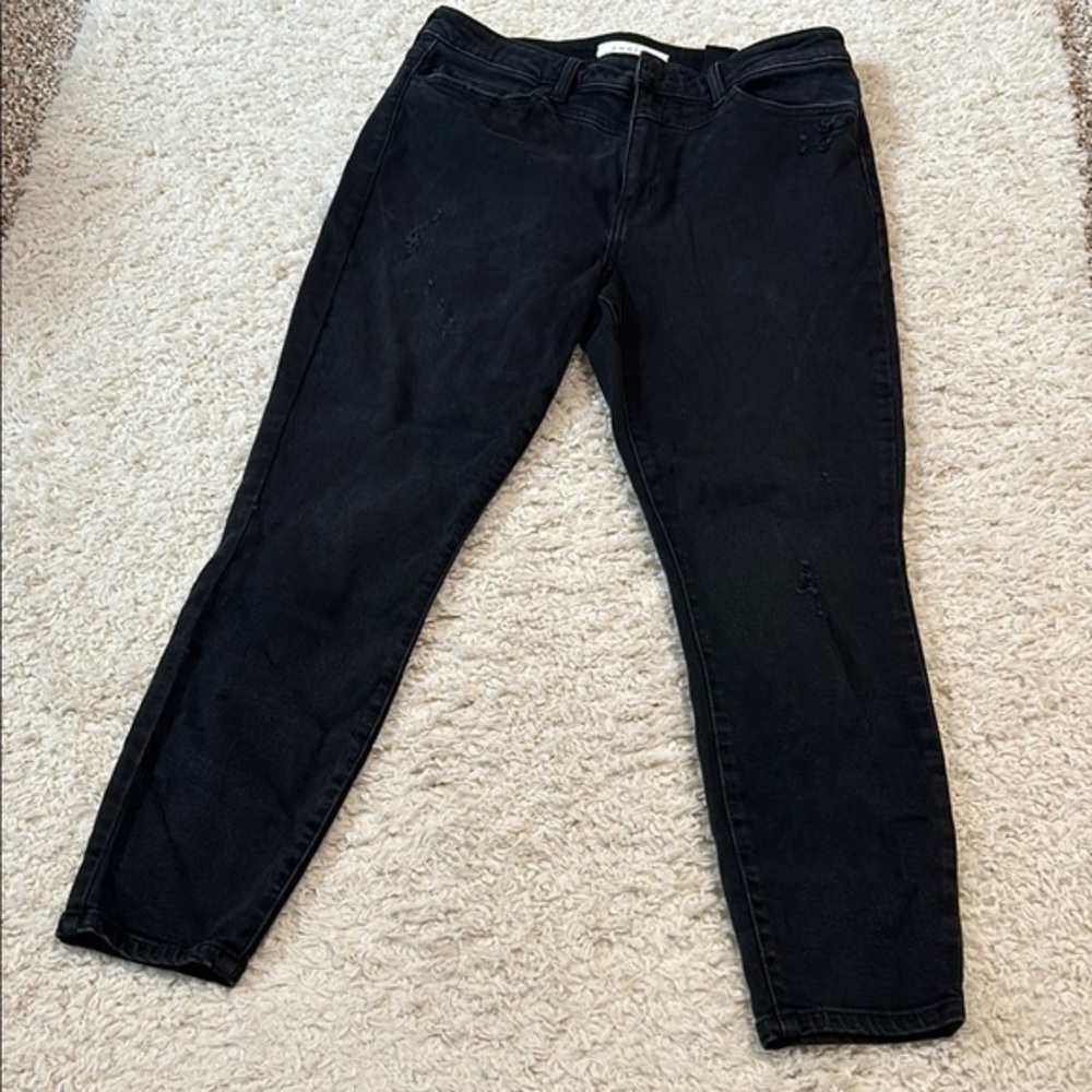 EUNINA 13 Bella Skinny Cropped distressed jeans a in charco black